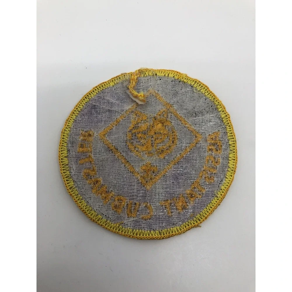Cub Scout Assistant Cubmaster Patch Boy‎ Scouts Badge Leader Gold Bear Blue 3